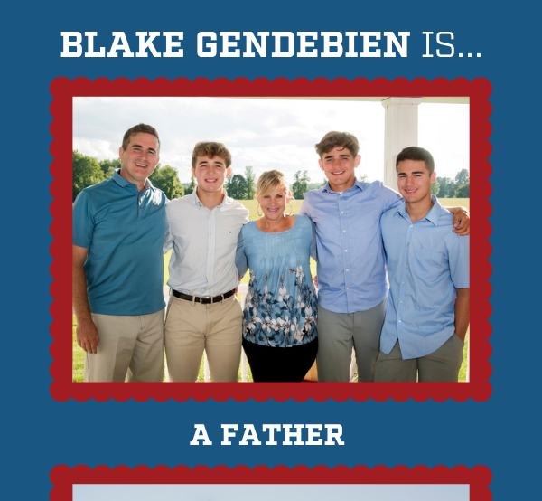 Blake Gendebien is… a father