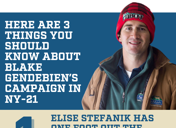 Here are 3 things you should know about Blake Gendebien’s campaign in NY-21