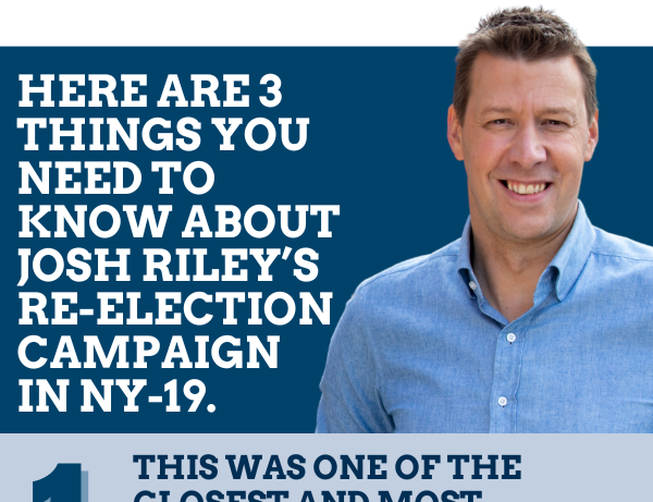 Here are 3 things you need to know about Josh Riley’s re-election campaign in NY-19.