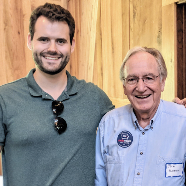 Zach Wahls with Senator Tom Harkin