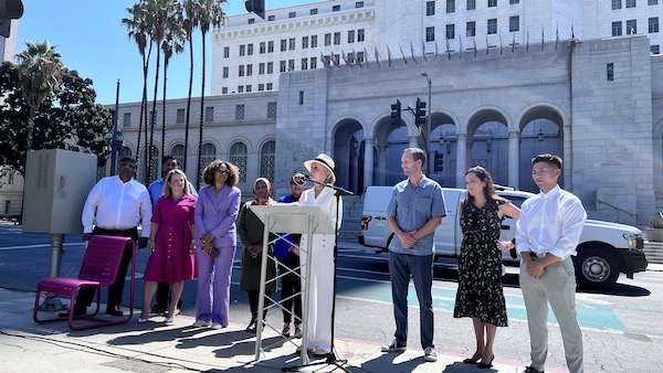 Jane Fonda with Los Angeles candidates