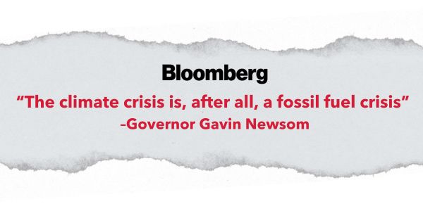 “The Climate Crisis is, after all, a fossil fuels crisis.” –Bloomberg