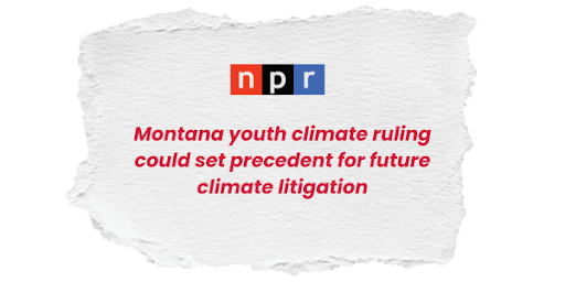 Montana youth ruling could set precedent for future climate litigation.