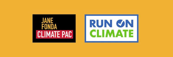 Jane Fonda Climate PAC and Run on Climate Header