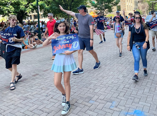 Team Johnny O at the Fourth of July parade.