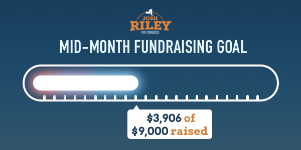 Our tracker showing we are $5,094 away from our goal!