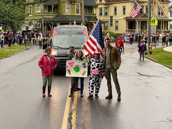 Josh at The Cortland County Dairy Parade