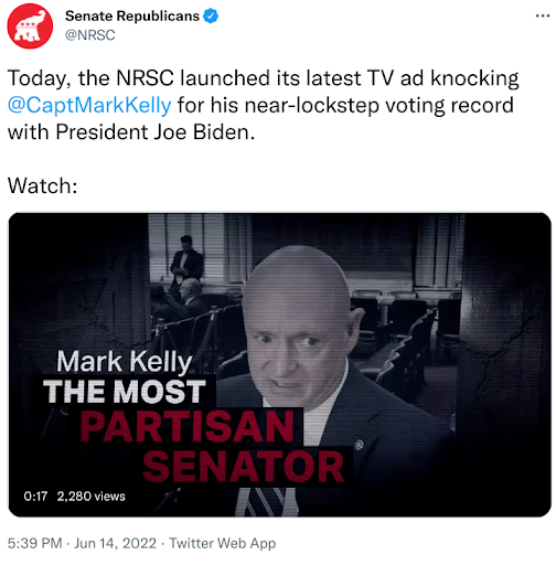 NRSC tweet attacking Mark Kelly