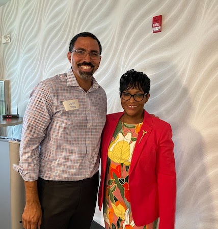 John with MD House of Delegates Speaker Adrienne Jones.