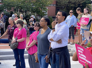 John King at Women's March