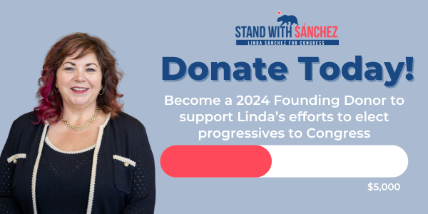Become a 2023 Founding Donor to support Linda's efforts to elect progressives to Congress