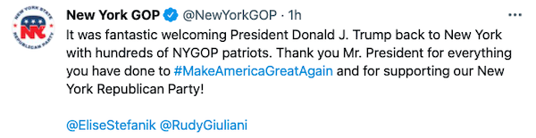 NY GOP Tweet