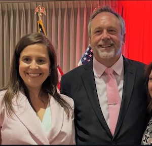 Photo of Elise Stefanik and Peter Oberacker