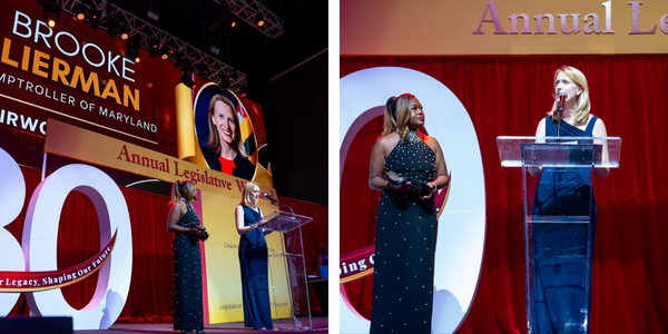 Pictures from the event as Brooke accepted the award