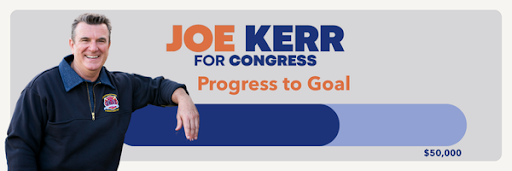 Joe Kerr for Congress: Progress to Goal Graphic