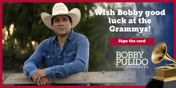 Bobby's Grammys card