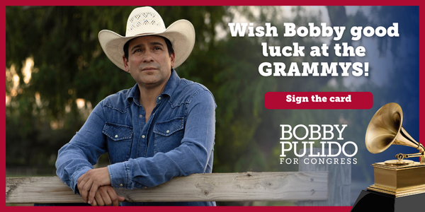 Sign the card: Wish Bobby good luck at the GRAMMYS!
