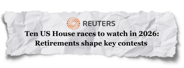 Reuters: Ten US House Races to Watch in 2026