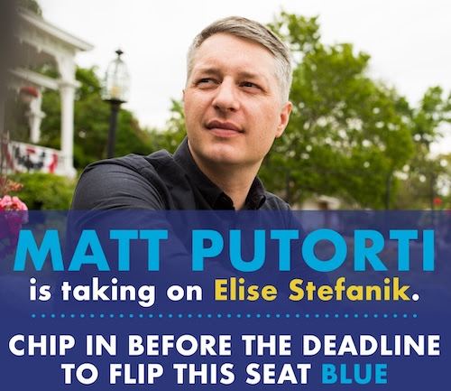 Matt Putorti is taking on Elise Stefanik. Chip in before the deadline to flip this seat blue!