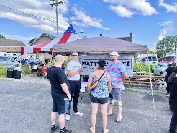 Matt Putorti campaigning