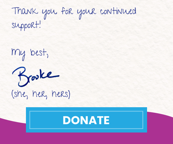 Thank you for your continued support!  My best,  Brooke  (she, her, hers)