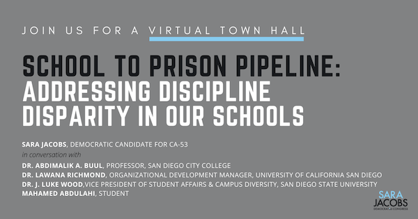 Virtual Town Hall, School to Prison Pipeline: Addressing Discipline Disparity In Our Schools