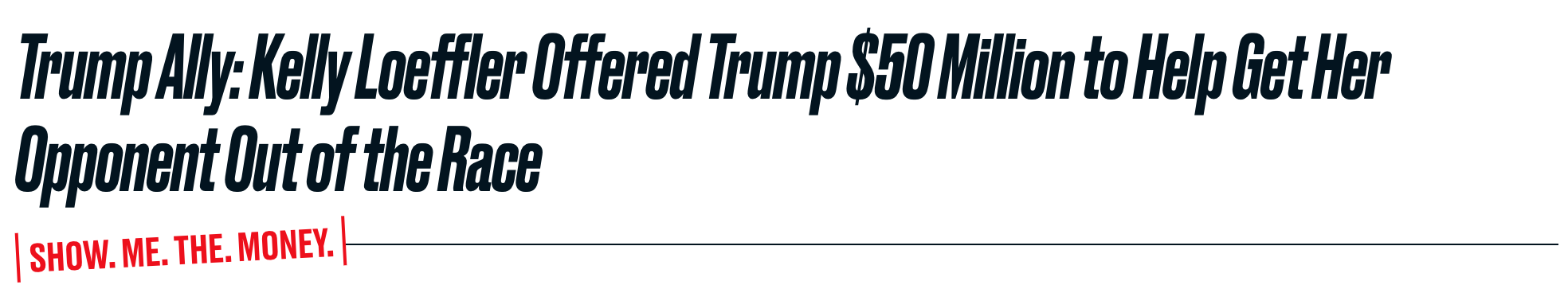 Trump Ally: Kelly Loeffler Offered Trump $50 Million to Help Get Her Opponent Out of the Race