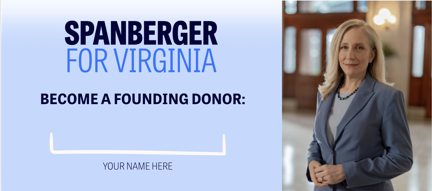 Spanberger for Virginia - Become a Founding Donor