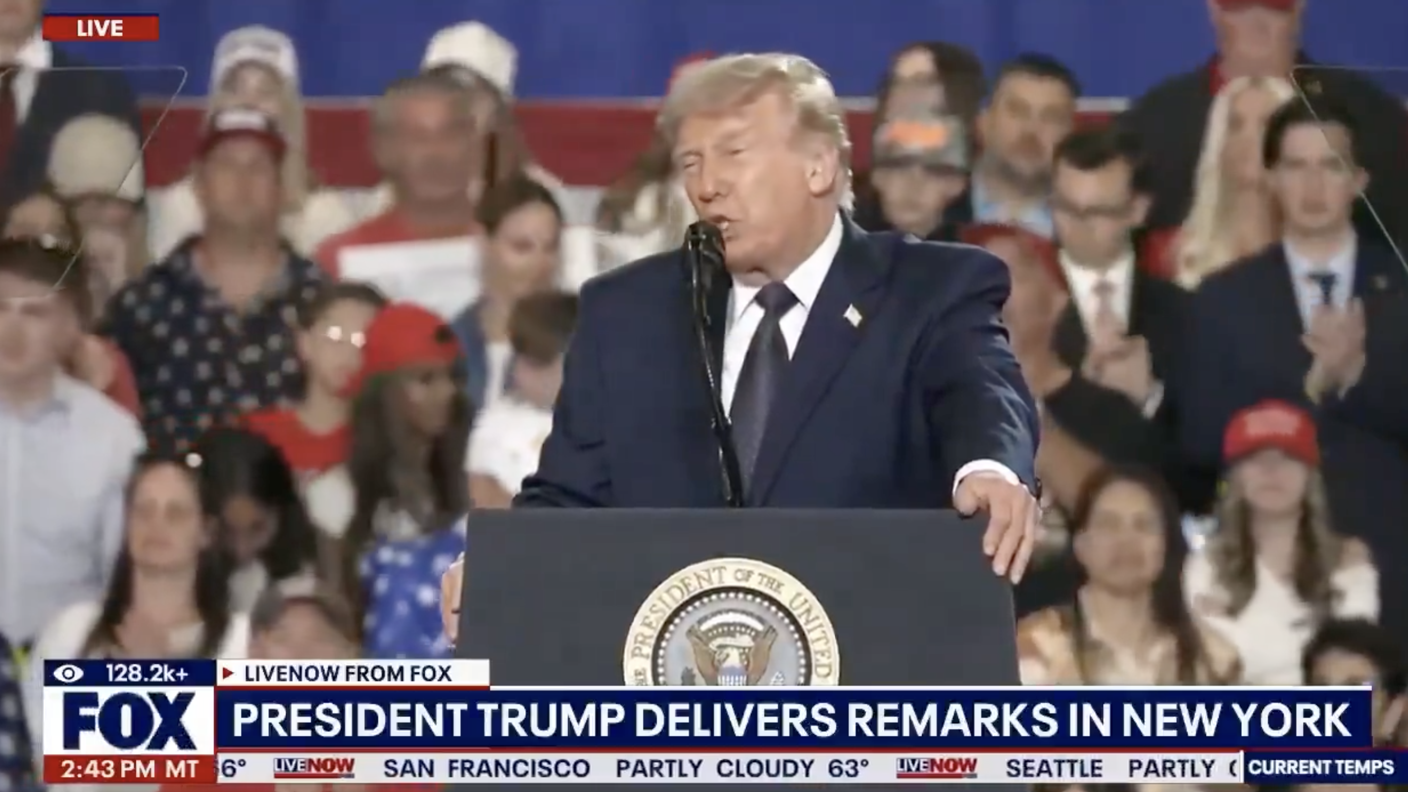 FOX: President Trump Delivers Remarks in New York