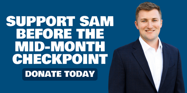 Support Sam before the mid-month checkpoint! Donate today