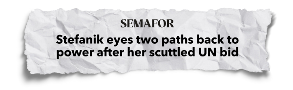 Semafor: Stefanik eyes two paths back to power after her scuttled UN bid
