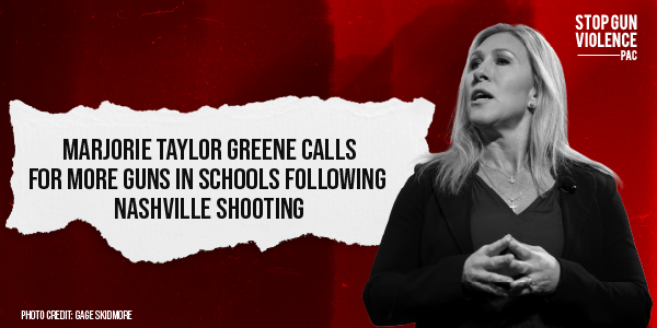 Marjorie Taylor Greene calls for more guns in schools following Nashville shooting