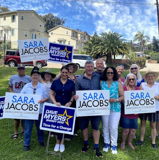 Sarah and supporters