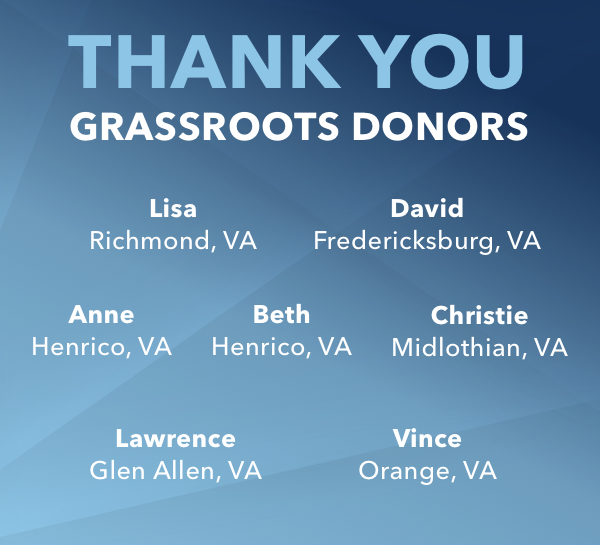 Thank You Grassroots Donors