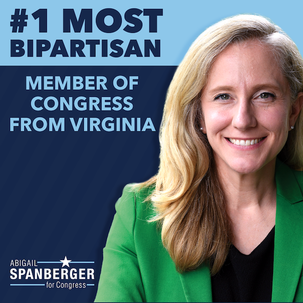 #1 most bipartisan member of Congress from Virginia 