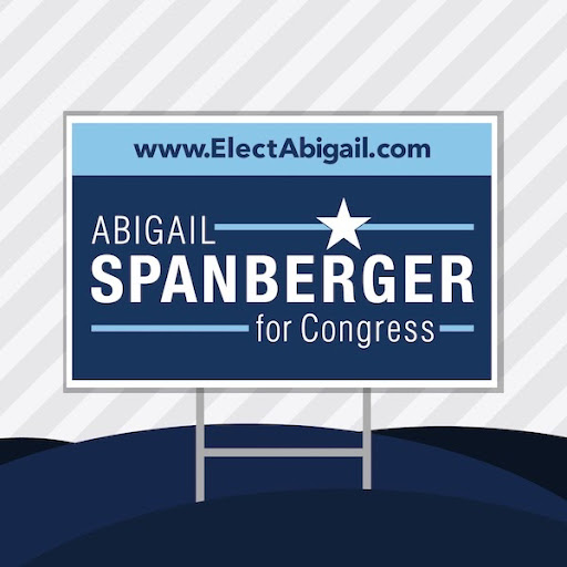 Image of Spanberger for Congress yard sign.