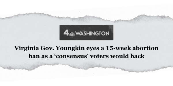 Virginia Gov. Youngkin eyes a 15-week abortion ban as a 'consensus' voters would back. 