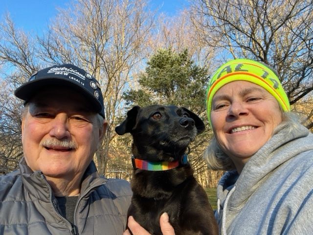 Tim and Tara with their dog