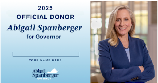 2025 Official Donor Abigail Spanberger for Governor - Your Name Here