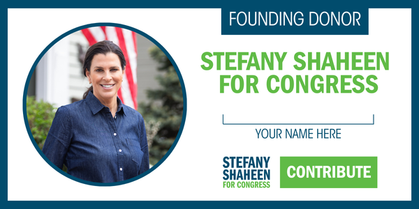 Stefany Shaheen Founding Donor Card