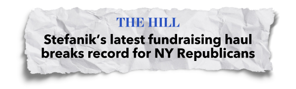 The Hill: Stefanik’s latest fundraising haul breaks record for NY Republicans