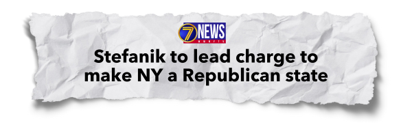 WWNYTV Headline: "Stefanik to lead charge to make NY a Republican state"