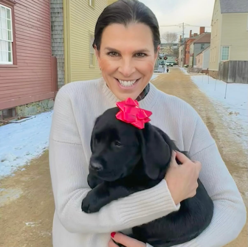 Stefany and her dog, Blue