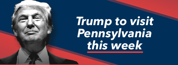 Trump to Visit PA This Week