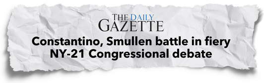 Constantino, Smullen battle in fiery NY-21 Congressional debate - Daily Gazette