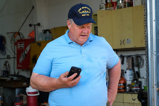 Jon Tester on the phone