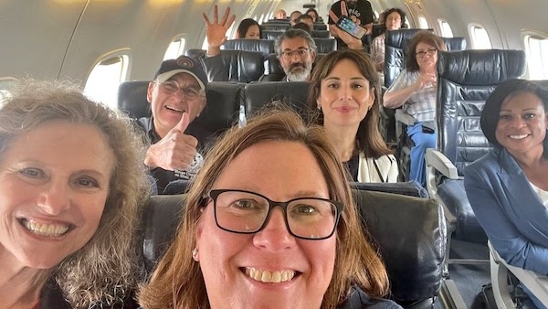 Texas Democrats on the plane to D.C.