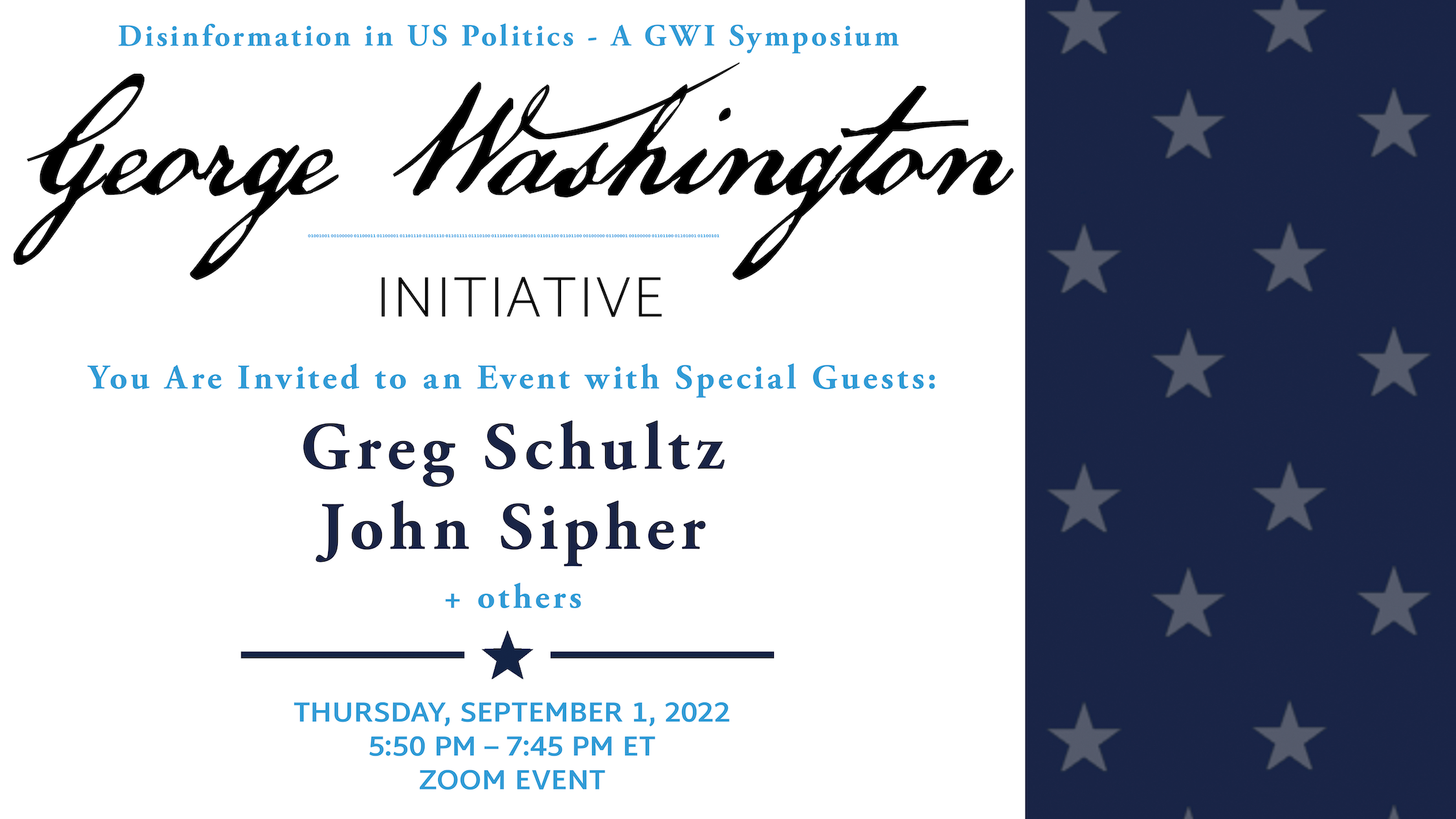 George Washington Initiative Invite