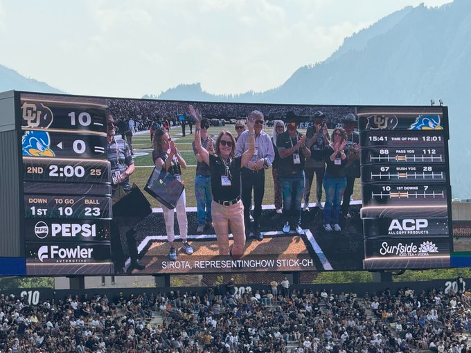Photo of Shannon at CU Buffs Game