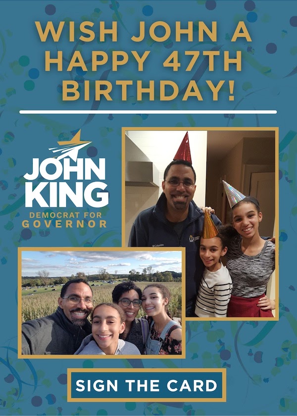 Image of Birthday Card for John King